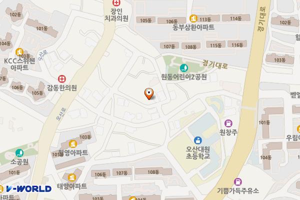 갈곶동 임시공영주차장 위치 지도 — 경기도 오산시  갈곶동 159-3