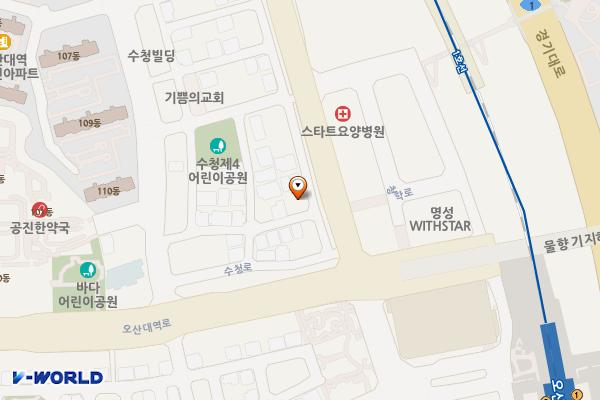 수청동 제2임시공영주차장 위치 지도 — 경기도 오산시 수청동563-6