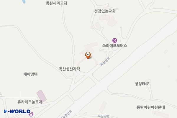 독산성입구(동문) 공영주차장 위치 지도 — 경기도 오산시 지곶동 89-1
