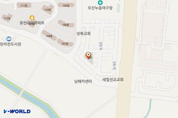 누읍동 공영주차장 위치 지도 — 경기도 오산시 누읍동 630-1