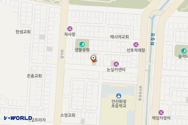 선부동 주택가주차장 위치 지도 — 경기도 안산시 단원구 선부동 1103-13번지