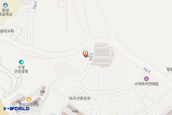 은계동 공영주차장 위치 지도 — 경기도 오산시 현충로 36-8