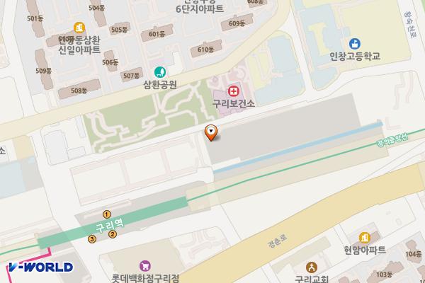 제6공영노외주차장 위치 지도 — 경기도 구리시 건원대로34번길 32-13