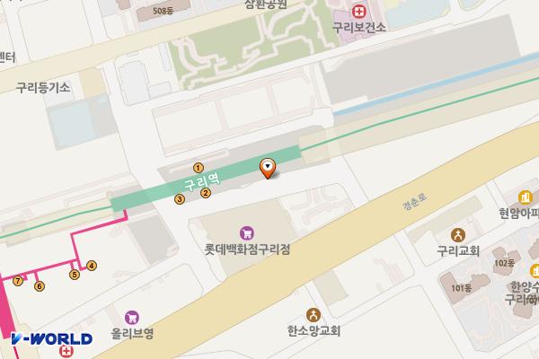 제10공영노상주차장 위치 지도 — 경기도 구리시 건원대로 34번길
