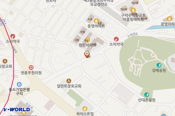 제9공영노상주차장 위치 지도 — 경기도 구리시 수택천로 35번길