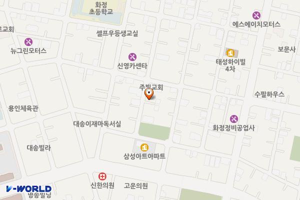 대송10길 이면도로 위치 지도 — 울산광역시 동구 화정동 168-4