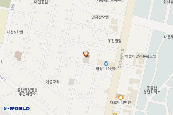 화정4가길 이면도로 위치 지도 — 울산광역시 동구 화정동 641-12
