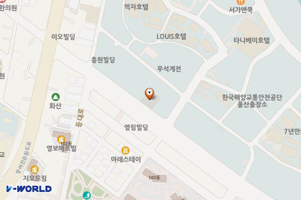 등대로 이면도로 위치 지도 — 울산광역시 동구 일산동 971-7