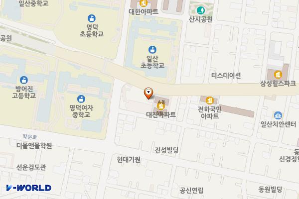 일산동 이면도로(거주자) 위치 지도 — 울산광역시 동구 일산동 461-12
