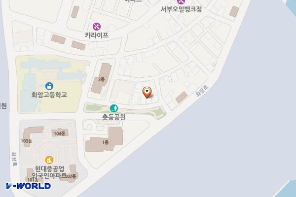 방어동 이면도로(거주자) 위치 지도 — 울산광역시 동구 화암10길8
