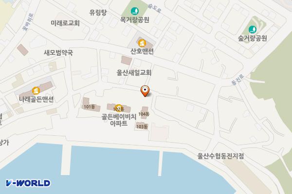 동진4길 이면도로2 위치 지도 — 울산광역시 동구 방어동 175-37