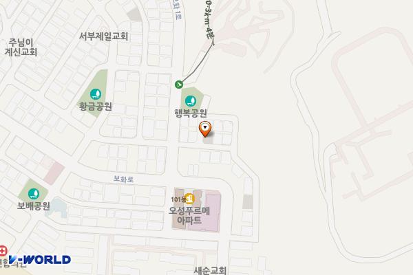 고잔동 주택가주차장 위치 지도 — 경기도 안산시 단원구 고잔동 619-5번지