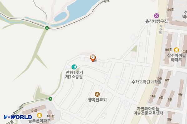 늘푸른아파트 노상 공영주차장 위치 지도 — 울산광역시 동구 산록길 29