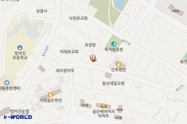 동진로 노상 주차장 위치 지도 — 울산광역시 동구 동진로 15