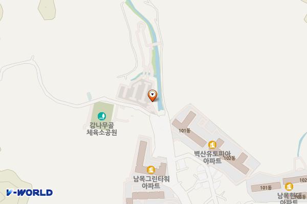 옥류천 공영주차장 위치 지도 — 울산광역시 동구 동부동 425-1