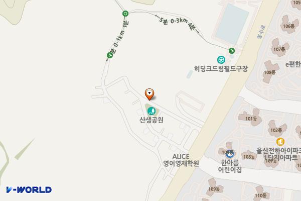 산생마을 위치 지도 — 울산광역시 동구 전하동 737