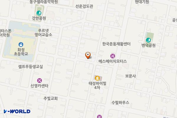 대송3길 이면도로 위치 지도 — 울산광역시 동구 화정동 600-16