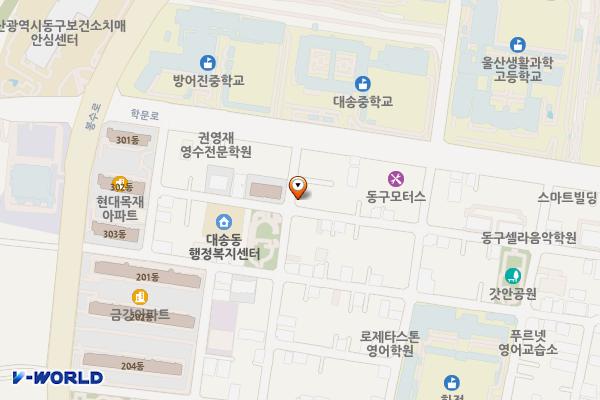 대송5길 이면도로 위치 지도 — 울산광역시 동구 화정동 138-38