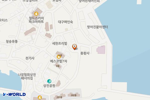 서진2길 이면도로 위치 지도 — 울산광역시 동구 방어동 325-4