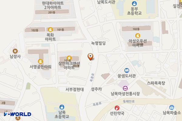 옥류로주차장(구 공영) 위치 지도 — 울산광역시 동구 옥류로51