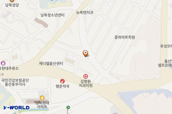 옥류로주차장(시 공영) 위치 지도 — 울산광역시 동구 옥류로11