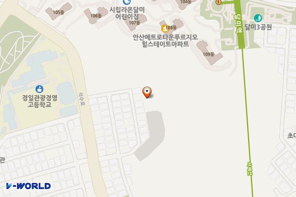 선부2동 140호 주차장 위치 지도 — 경기도 안산시 단원구 선부동 산74-1번지