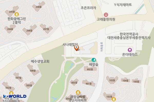 지족동 임시공영(1) 위치 지도 — 대전광역시 유성구 지족동 1024-1
