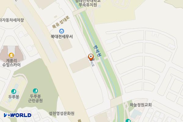 죽동장애인복지관~북대전세무서 위치 지도 — 대전광역시 유성구 죽동 630