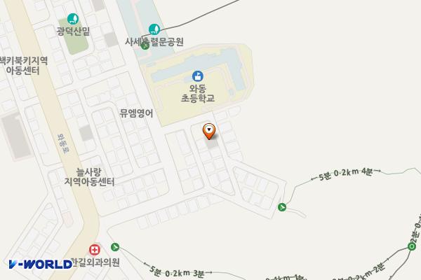 와동 주택가주차장 위치 지도 — 경기도 안산시 단원구 와동 702-2번지