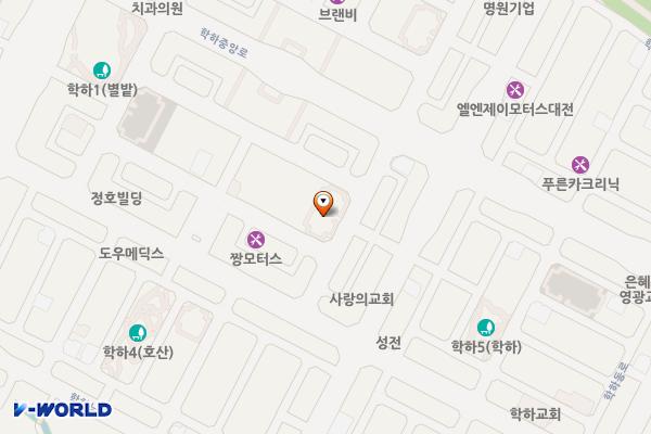 학하지구 공영(11) 위치 지도 — 대전광역시 유성구 학하동 721-12