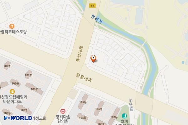 유성동물병원 주변 위치 지도 — 대전광역시 유성구 장대동 317-13