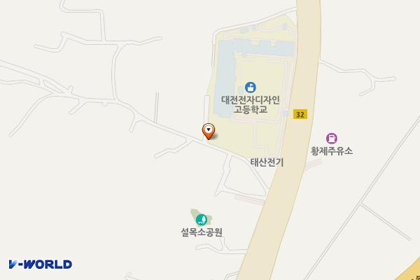 설목마을 공영 위치 지도 — 대전광역시 유성구 화암동 155-37