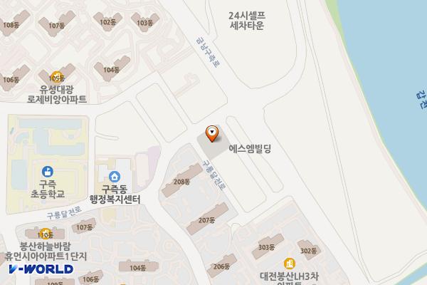 봉산동공영 위치 지도 — 대전광역시 유성구 봉산동 299