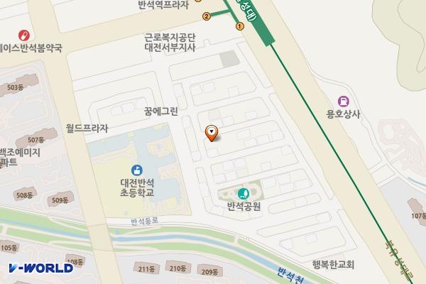 반석동 임시공영(2) 위치 지도 — 대전광역시 유성구 반석동 651