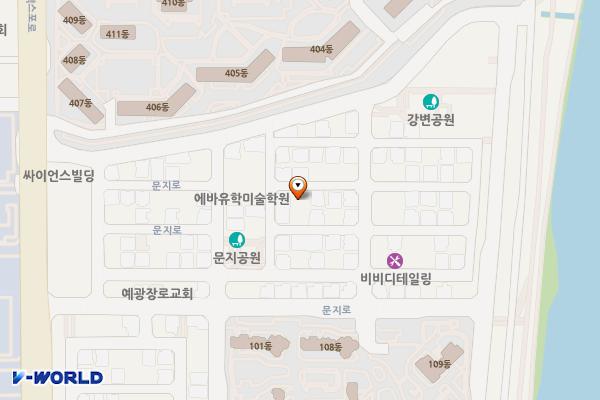 문지동 임시공영 위치 지도 — 대전광역시 유성구 문지동 640-2