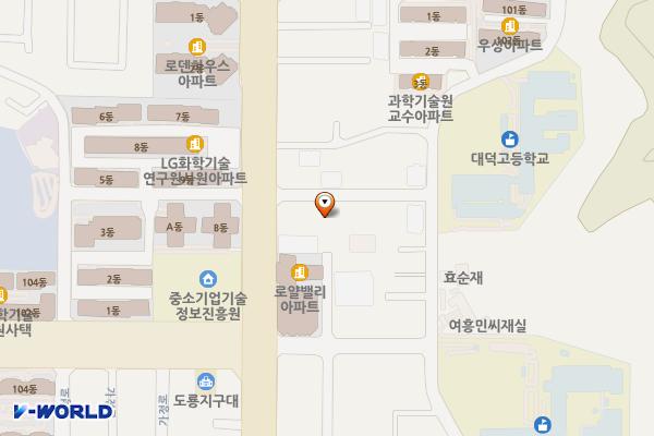 도룡동공영(上) 위치 지도 — 대전광역시 유성구 도룡동 385-1