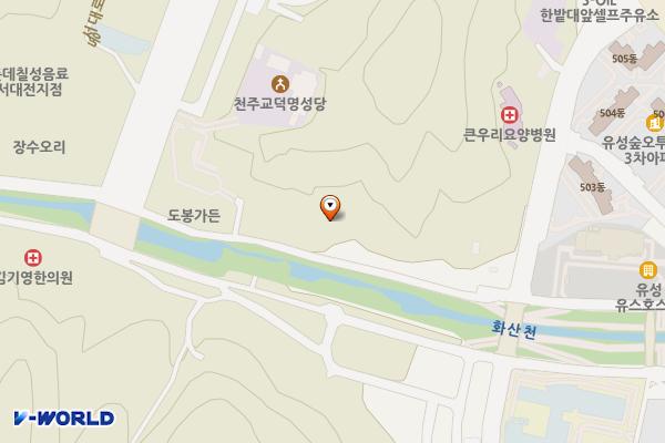도덕봉가든일원 위치 지도 — 대전광역시 유성구 덕명동171-96