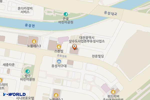 더그린아파트 앞 위치 지도 — 대전광역시 유성구 봉명동 666-1