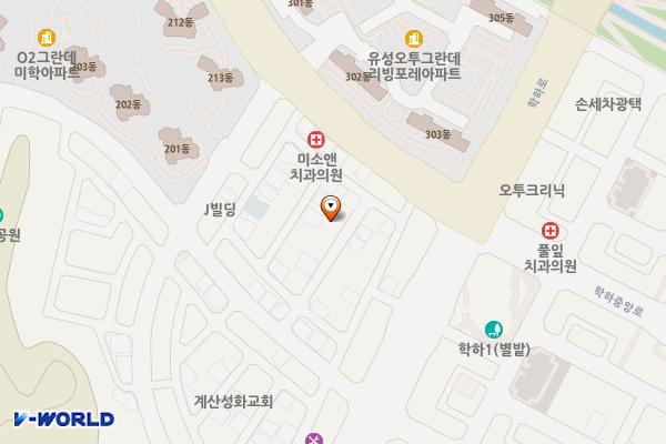 계산동 임시공영 위치 지도 — 대전광역시 유성구 계산동 805-4,5