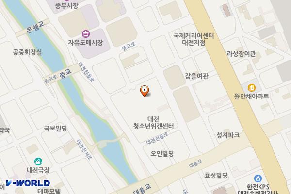 중앙시장 공영주차빌딩 주차장(제2주차장) 위치 지도 — 대전광역시 동구 중앙로 200번길 70