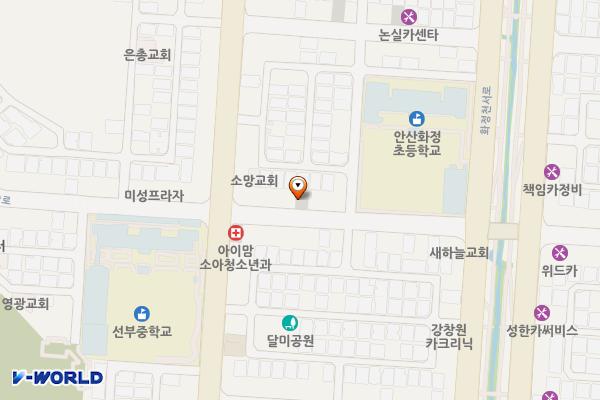 선부동 주택가주차장 위치 지도 — 경기도 안산시 단원구 선부동 1097-15번지
