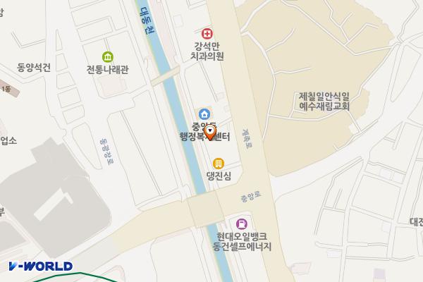 가제교~신안동 320 하상주차장 위치 지도 — 대전광역시 동구 소제동299-453