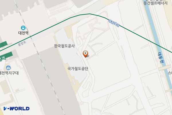 신안동 한국철도시설공단 뒷길 위치 지도 — 대전광역시 동구 부흥길 116