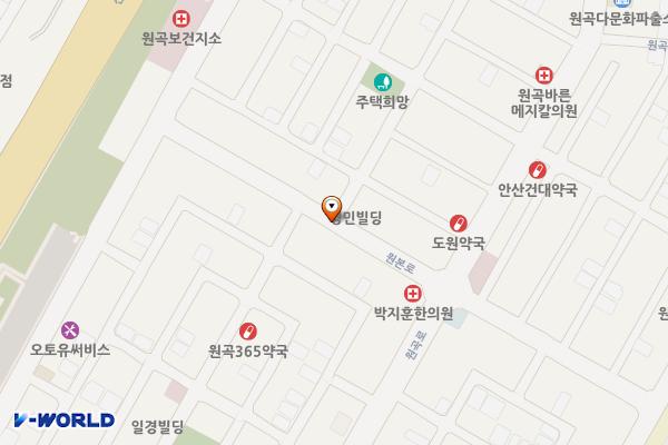 원본로 노상주차장 위치 지도 — 경기도 안산시 단원구 원곡동 780-4번지