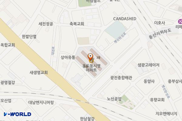 홍도동 시영(아) 1동 옆 위치 지도 — 대전광역시 동구 대전로1002번길 24-4