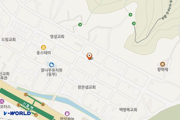 판암동 복개도로 위(삼성전자 판매장 뒤) 위치 지도 — 대전광역시 동구 판암동570