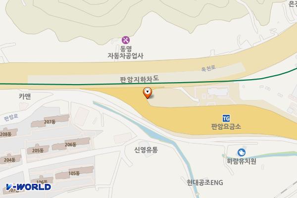 판암IC옆(개심사 가는 방향) 위치 지도 — 대전광역시 동구 판암동3