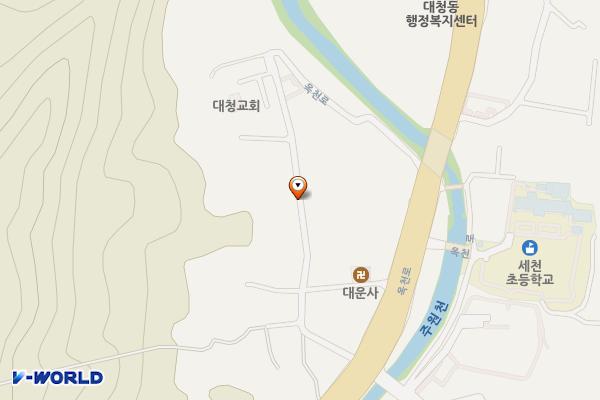 세천7 공한지 주차장 위치 지도 — 대전광역시 동구 세천동32-9