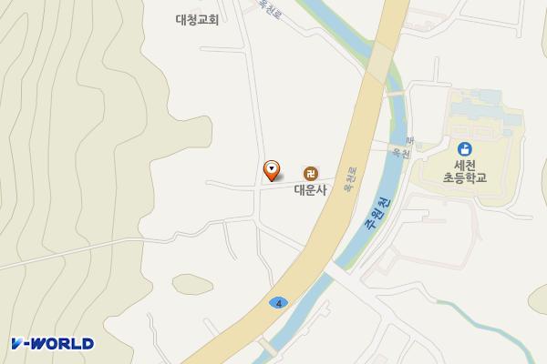 세천6 공한지 주차장 위치 지도 — 대전광역시 동구 세천동35-2