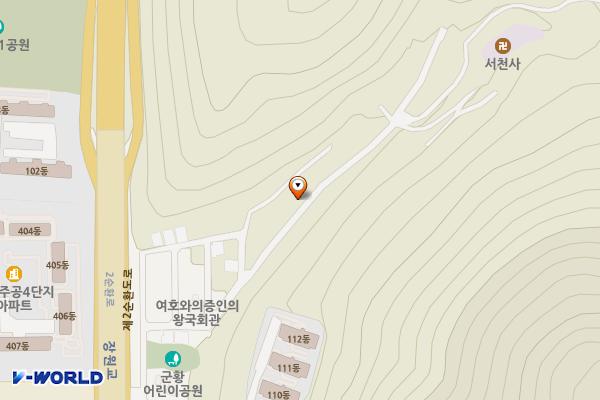 밤실마을 공영주차장 위치 지도 — 광주광역시 북구 두암동 210-6 외 1